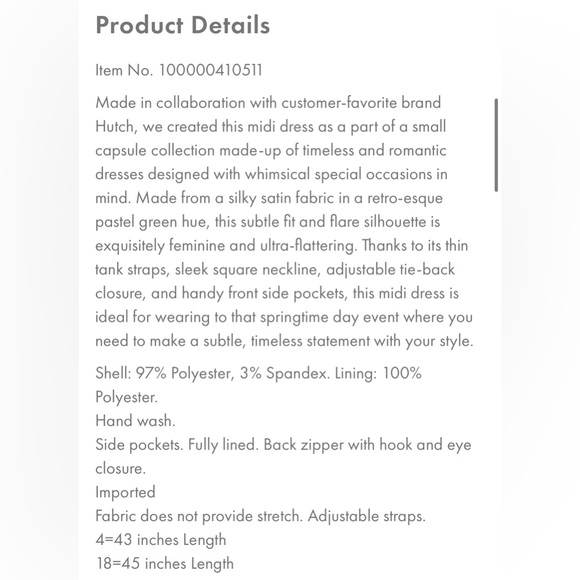 Fit & Flare Satin Midi Dress - Picture 6 of 7